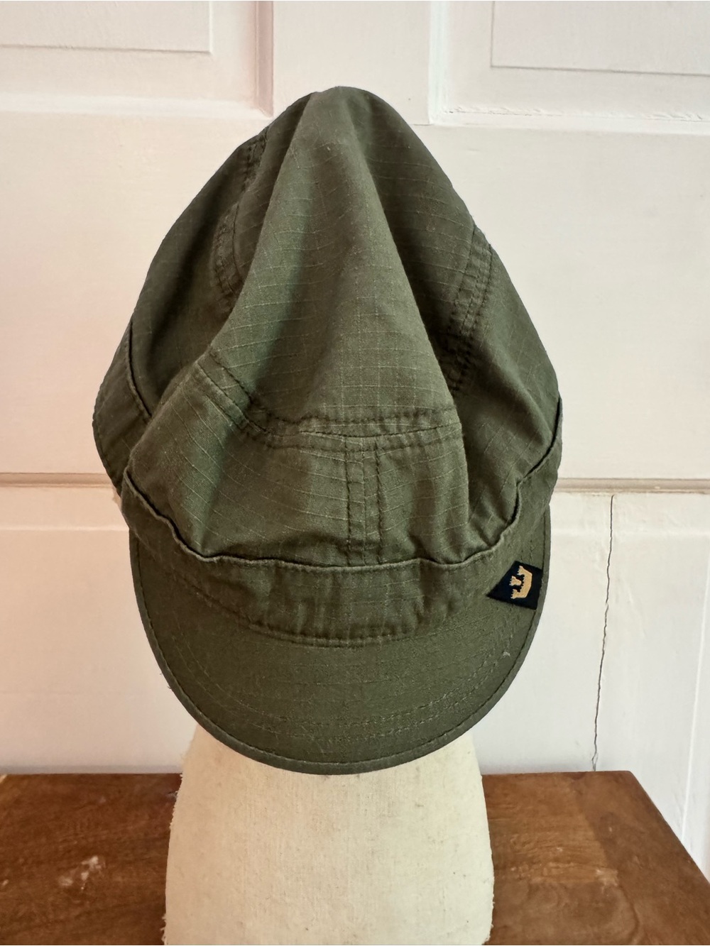 Goorin Bros Women’s Olive Green Cotton Hat Military Cadet Style Size Large